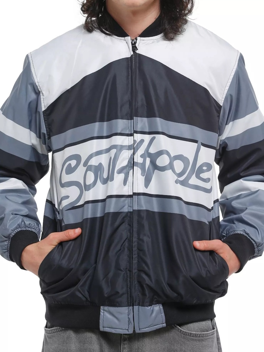 SOUTHPOLE Logo Color Block Jacket With Pockets Size XL NEW
